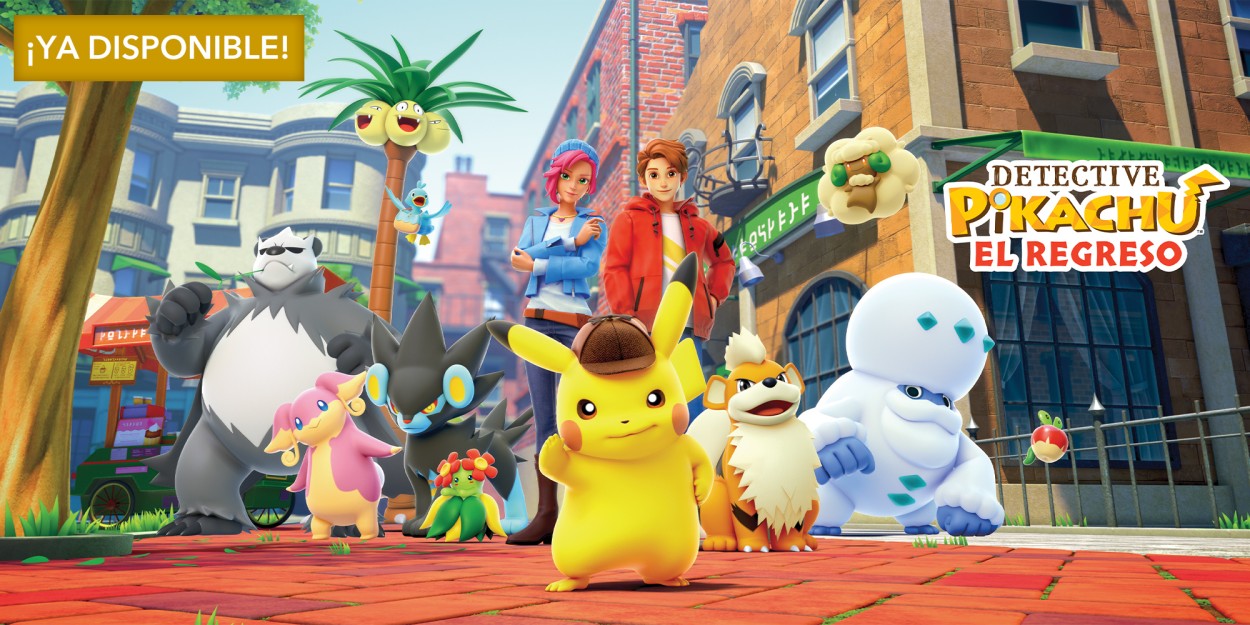 detective pikachu cover image, detevtive pikachu and his friends