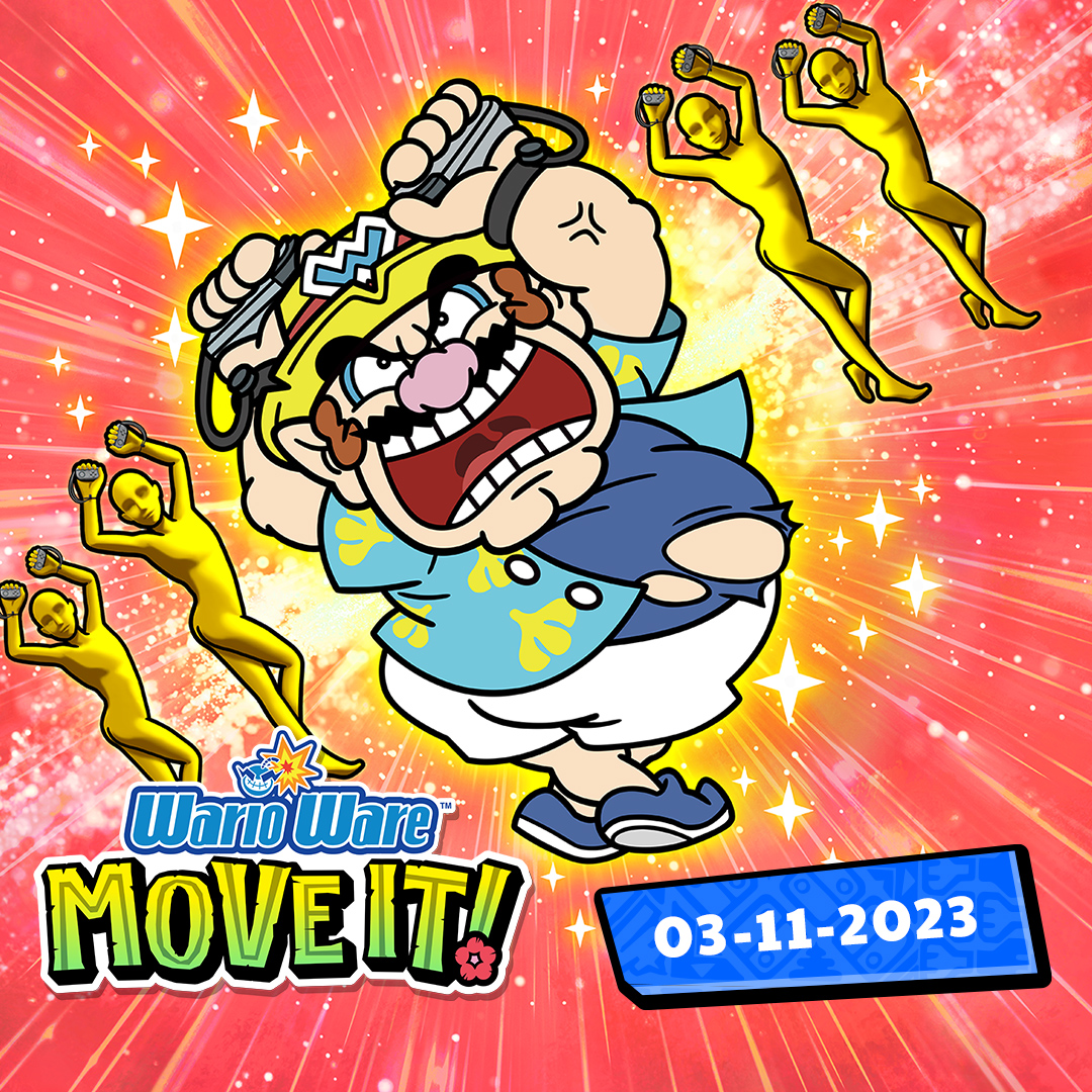 warioware:move it cover image, wario dancing angry