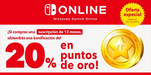 promotional material of gold points by subscribing to nintendo switch online