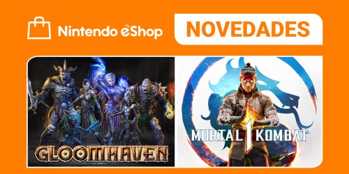 gloomhaven on the left of the image and mortal kombat 1 on the right
