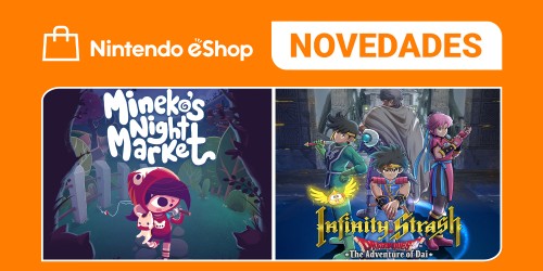 mineko's night market on the left of the image and infinity strash: dragon quest the adventure of dai on the right